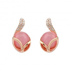 18K Gold Plated Opal Earrings